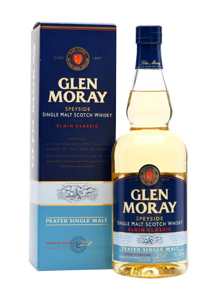 Glen Moray Peated Speyside Single Malt Scotch Whisky | 700ML - Whiskey