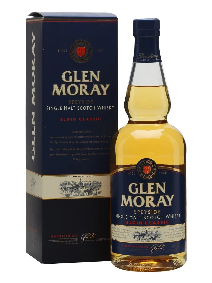 Glen Moray Classic Speyside Single Malt Scotch Whisky | 700ML - Whiskey