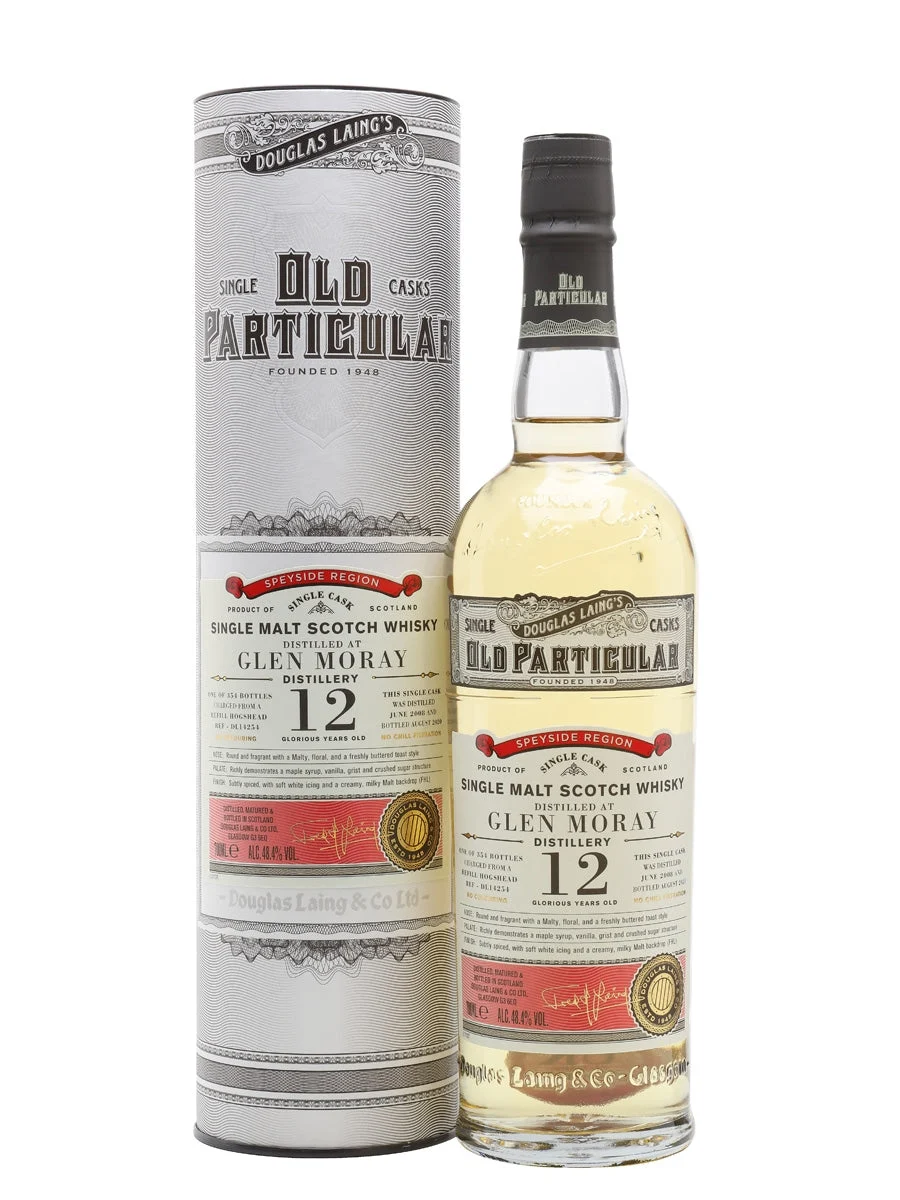 Glen Moray 2008 12 Year Old Old Particular Speyside Single Malt Scotch Whisky | 700ML