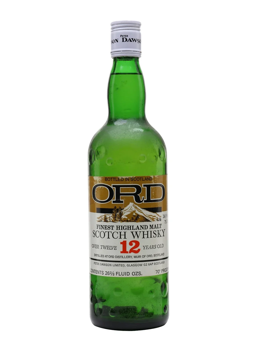 Ord 12 Year Old Bot.1970s Highland Single Malt Scotch Whisky | 757ML - Whiskey