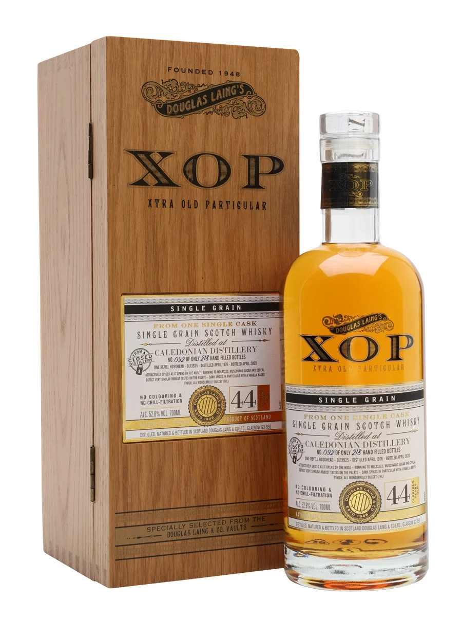 Caledonian 1976 44 Year Old Xtra Old Particular Single Grain Scotch Whisky | 700ML - Whiskey