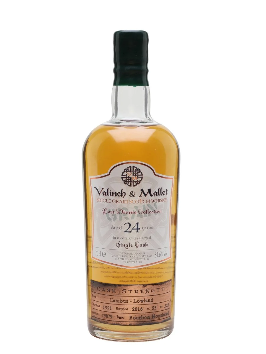Cambus 24 Year Old Valinch & Mallet Single Grain Scotch Whisky | 700ML - Whiskey