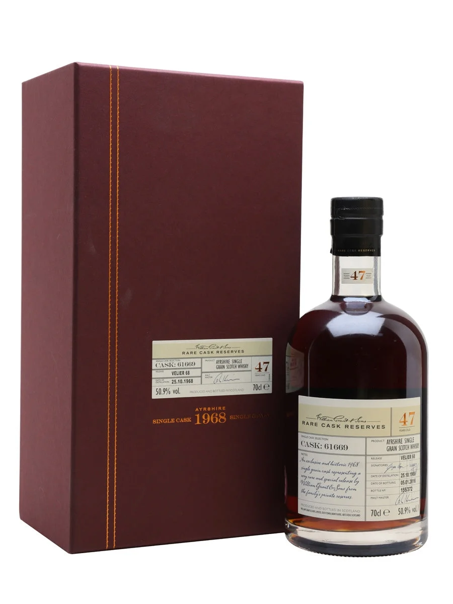 Girvan 1968 47 Year Old Sherry Cask Velier 70th Single Grain Scotch Whisky | 700ML - Whiskey