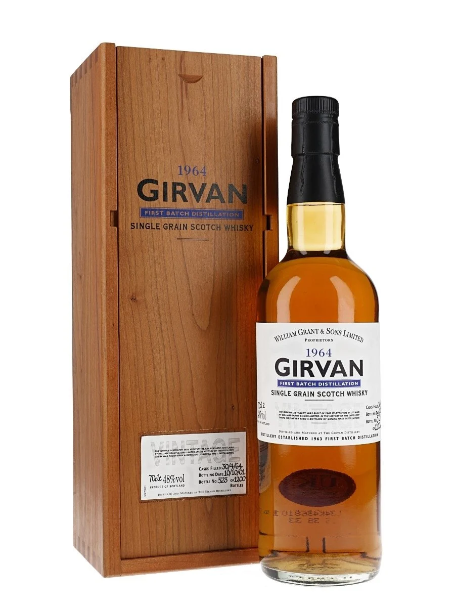 Girvan 1964 38 Year Old First Batch Distillation Single Grain Scotch Whisky | 700ML - Whiskey