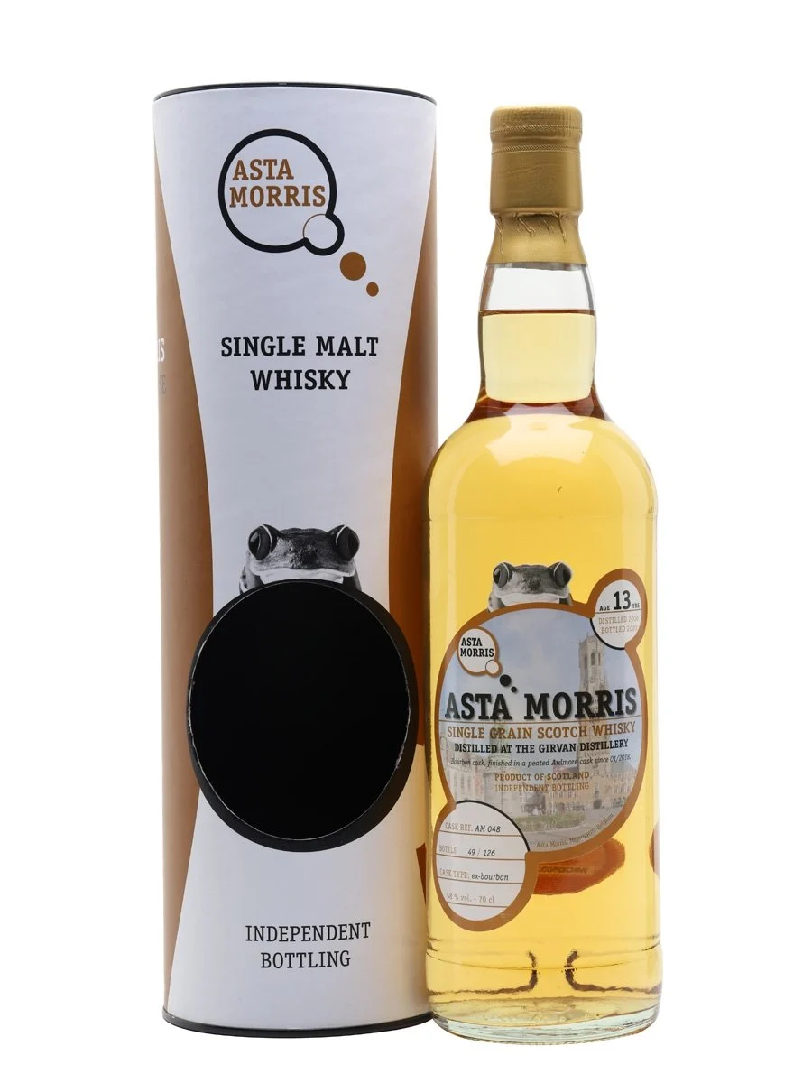Girvan 2006 13 Year Old Asta Morris Lowland Single Grain Scotch Whisky | 700ML - Whiskey