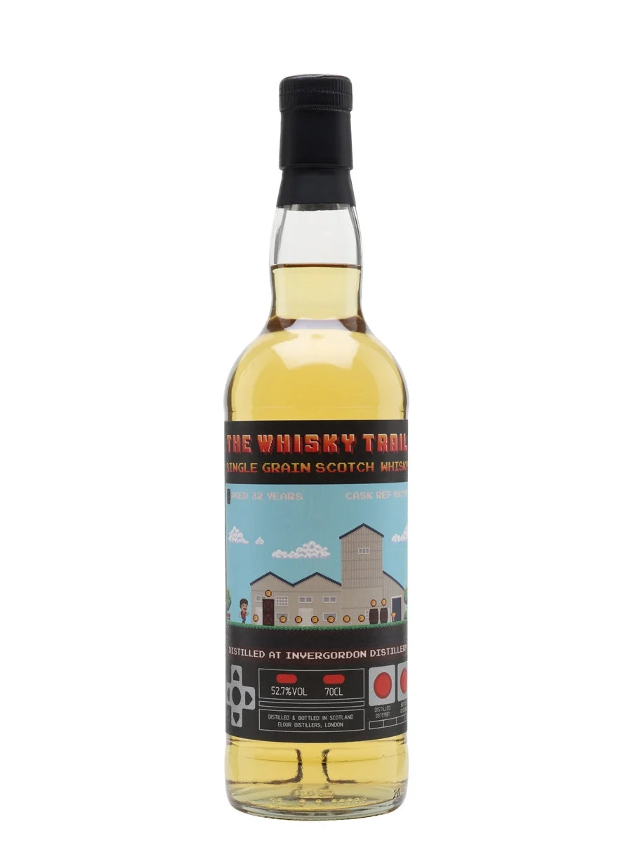 Invergordon 1987 Whisky Trail de 32 años Videojuegos Whisky escocés de grano único | 700ML