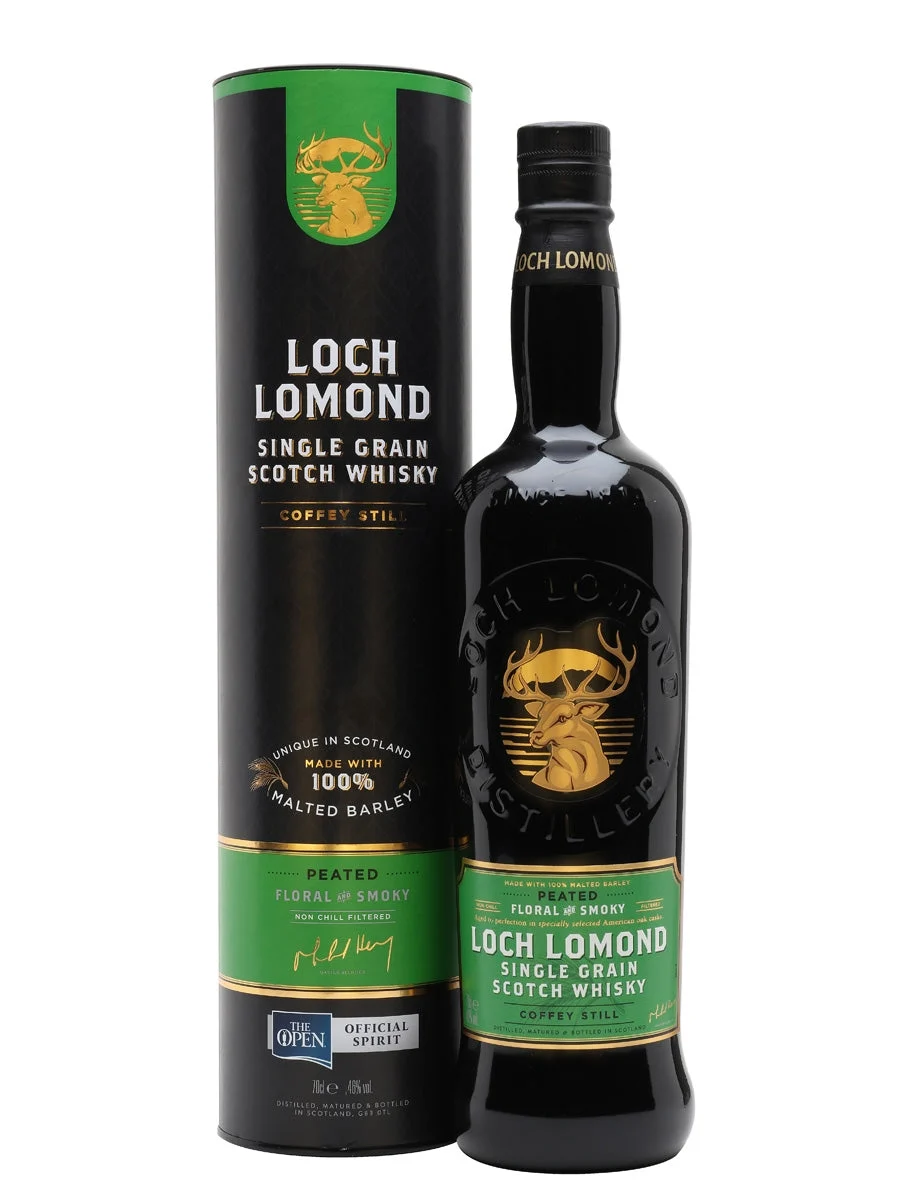 Loch Lomond Peated Single Grain Highland Single Grain Scotch Whisky - Whiskey