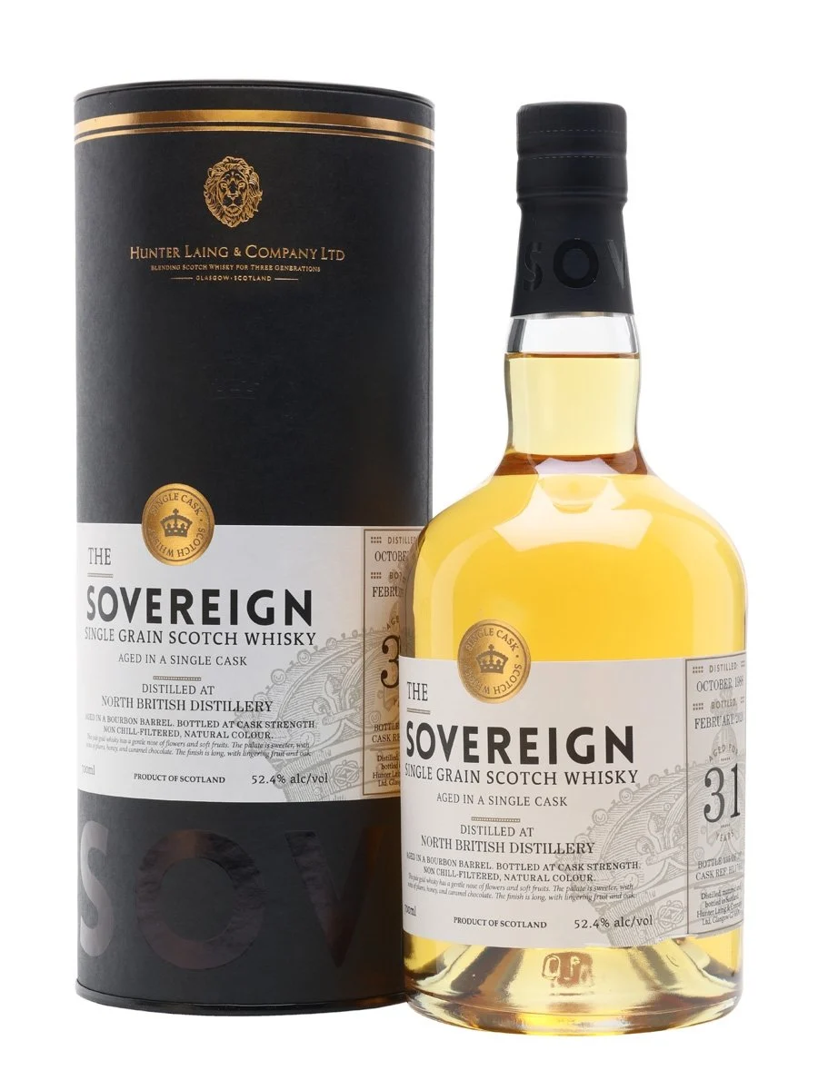 North British 1988 31 Year Old Sovereign Single Grain Scotch Whisky | 700ML - Whiskey