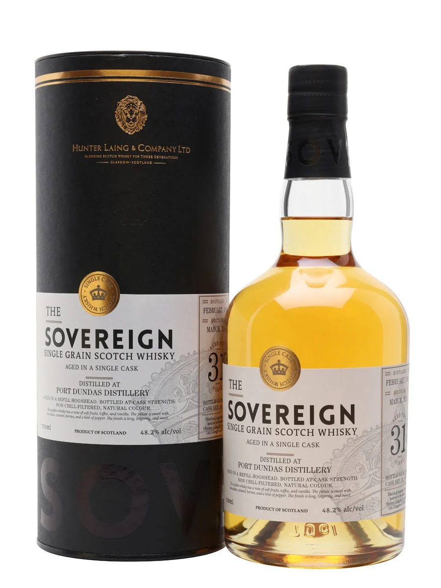 Port Dundas 1990 31 Year Old Sovereign Single Grain Scotch Whiskey | 700ML