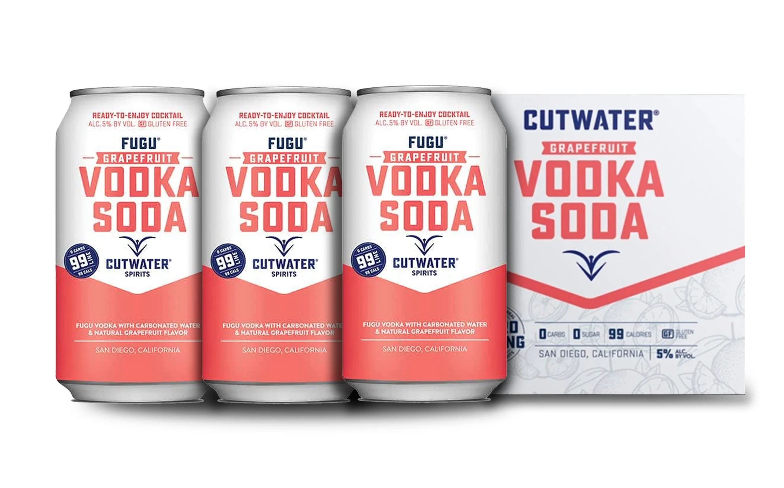 Cutwater | Fugu Grapefruit Vodka Soda (4) Pack Cans - Ready To Drink