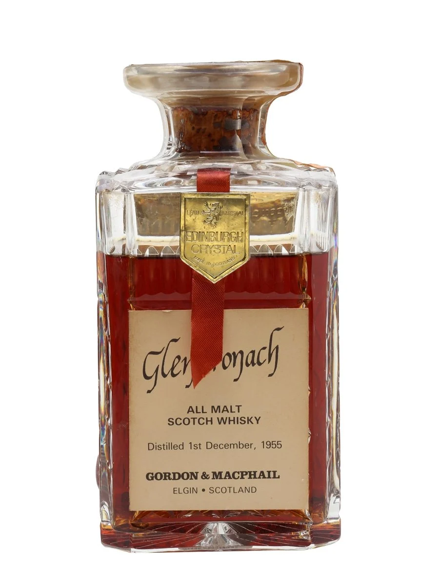 Glendronach 1955 Bot.1980s Crystal Decanter G&Mv Highland Single Malt Scotch Whisky - Whiskey