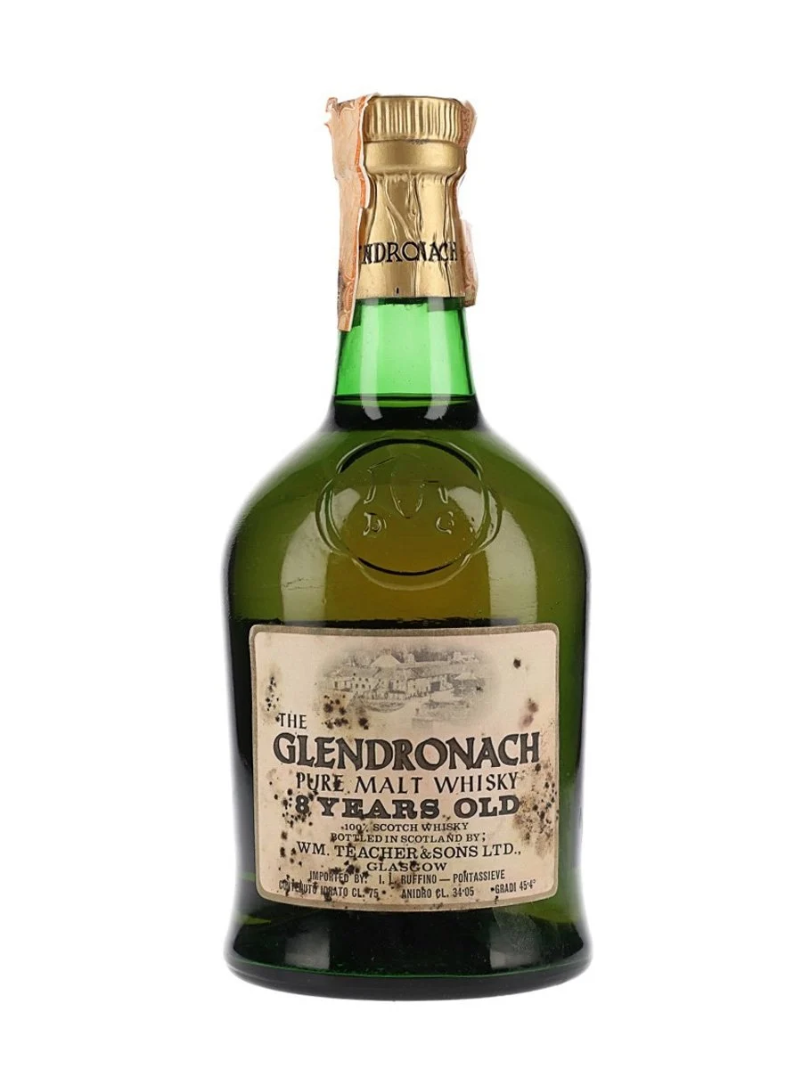 Glendronach 8 Year Old Bot.1960s Highland Single Malt Scotch Whisky - Whiskey