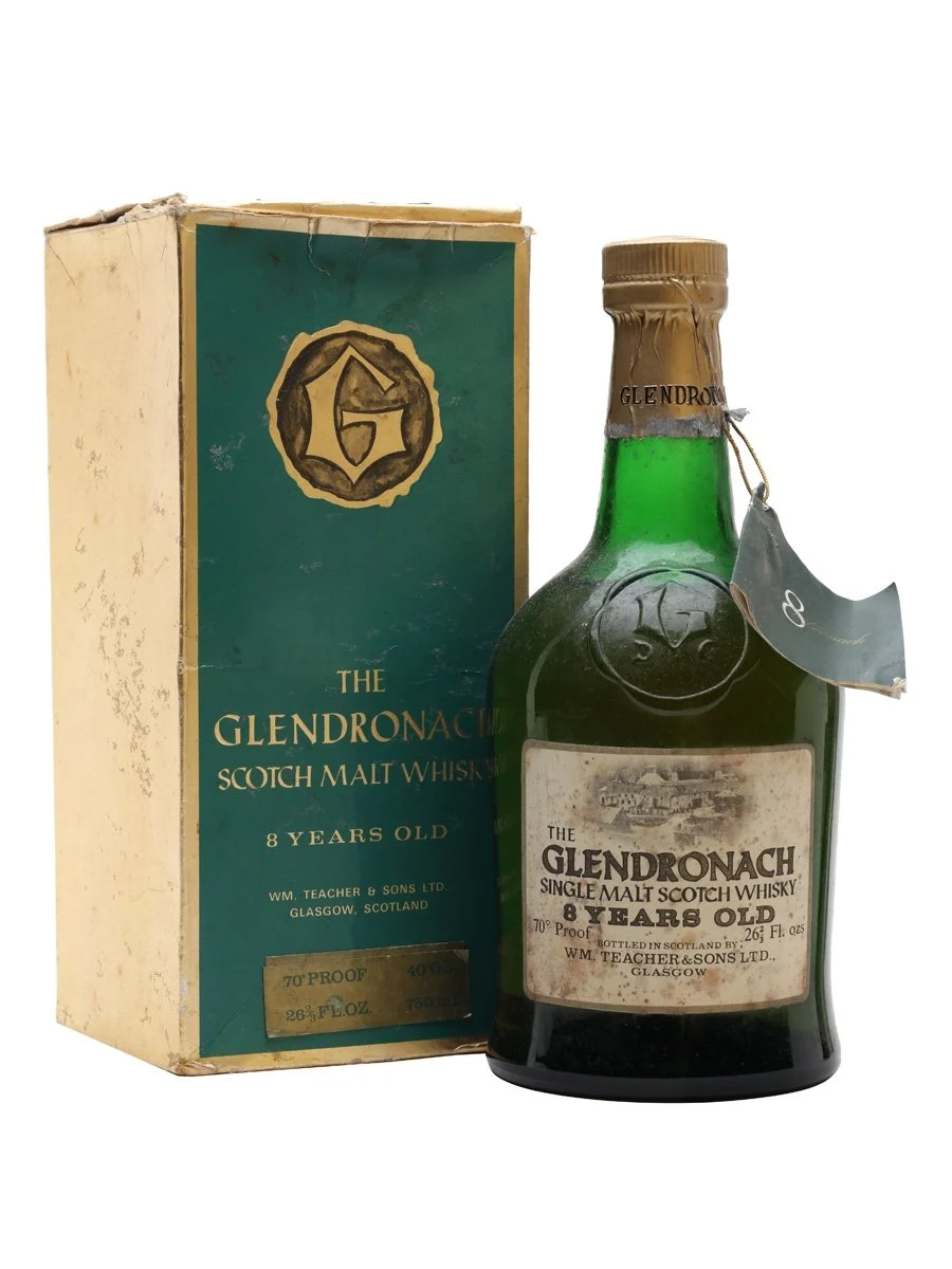Glendronach 8 Year Old Bot.1970s Highland Single Malt Scotch Whisky - Whiskey