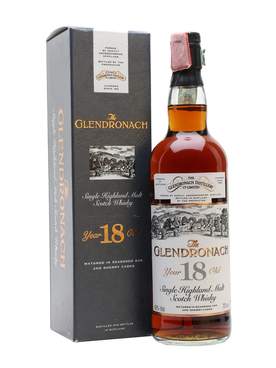 Glendronach 1976 18 Year Old Sherry Cask Highland Single Malt Scotch Whisky | 700ML - Whiskey