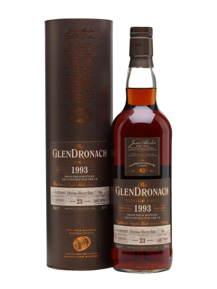 Glendronach 1993 23 Year Old Single Malt Scotch Whisky - Whiskey