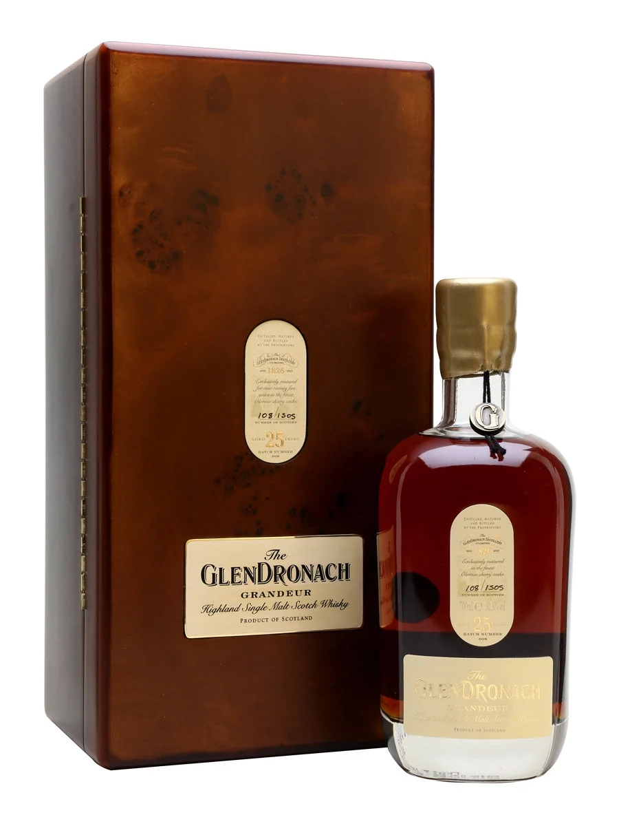 GlenDronach Grandeur Batch 8 25 Year Old Single Malt Scotch Whisky - Whiskey