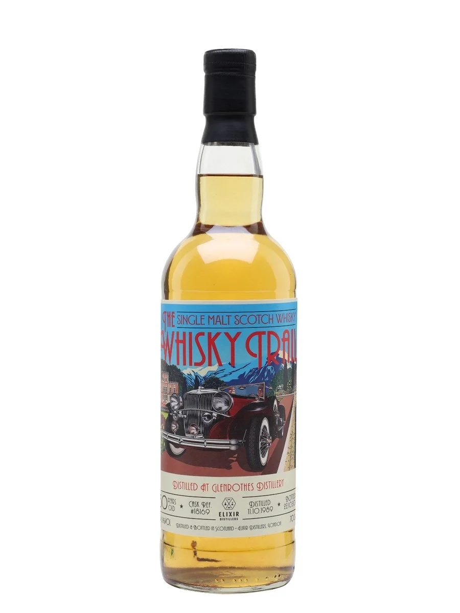 Glenrothes 1989 30 Year Old Whisky Trail Retro Cars Speyside Single Malt Scotch Whisky | 700ML - Whiskey