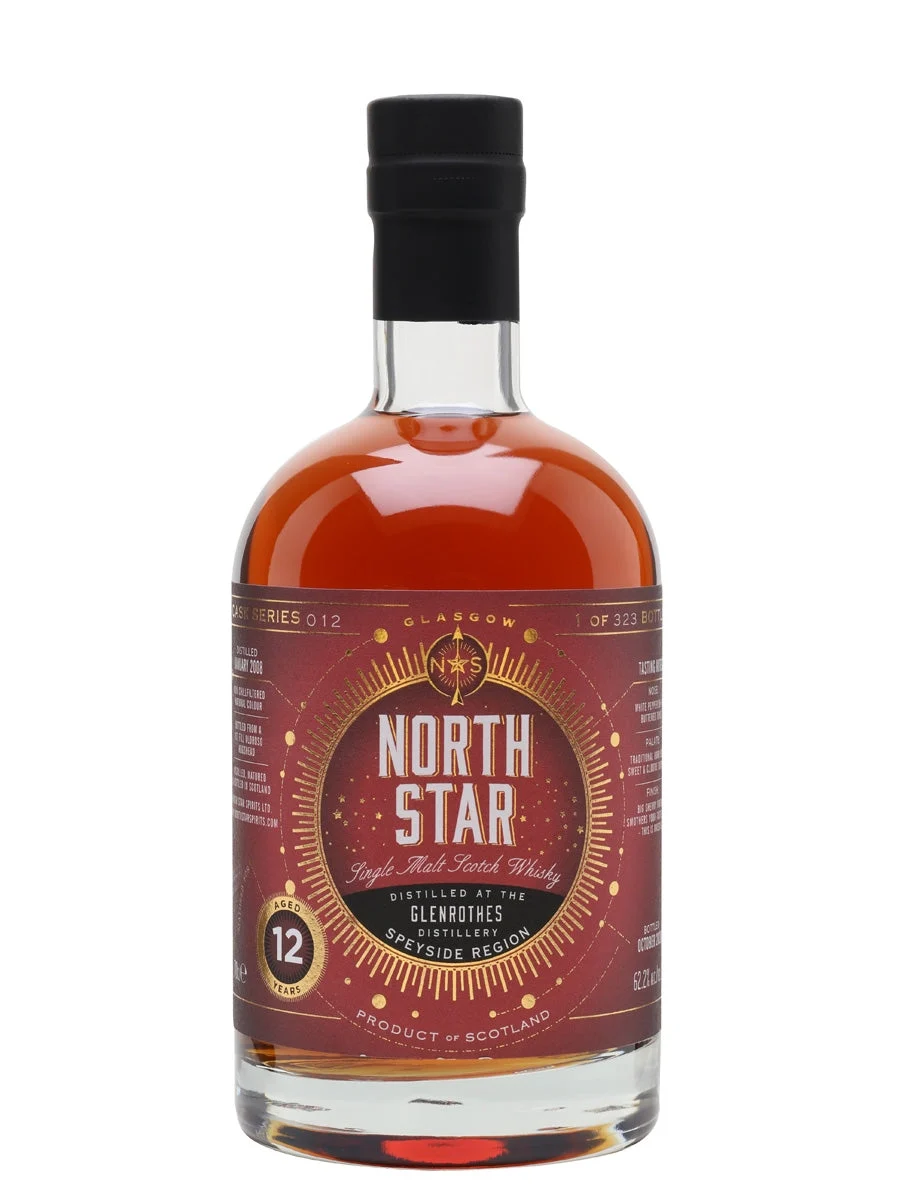 Glenrothes 2008 12 Year Old Sherry Cask North Star Speyside Single Malt Scotch Whisky | 700ML - Whiskey