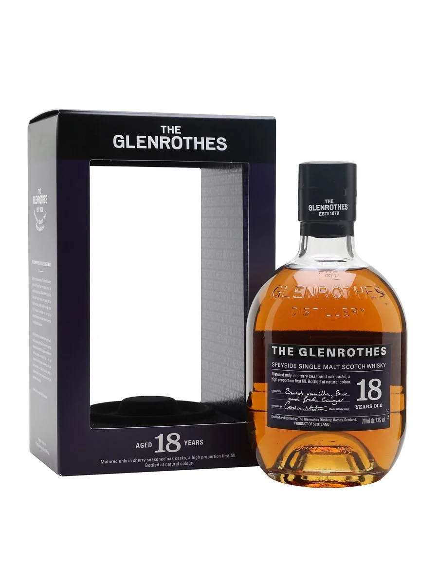 Glenrothes 18 Year Old Speyside Single Malt Scotch Whisky | 700ML - Whiskey