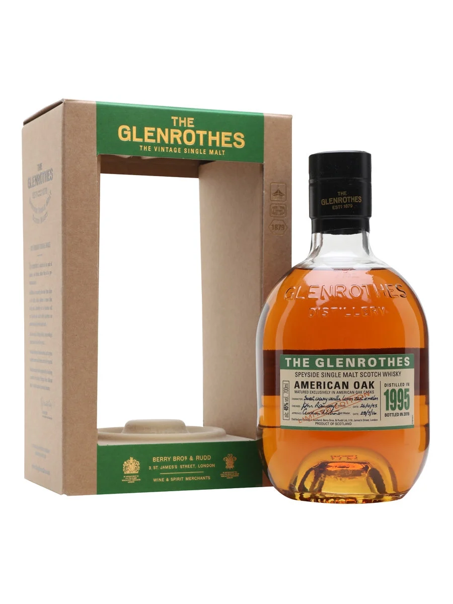 Glenrothes 1995 American Oak Speyside Single Malt Scotch Whisky | 700ML - Whiskey