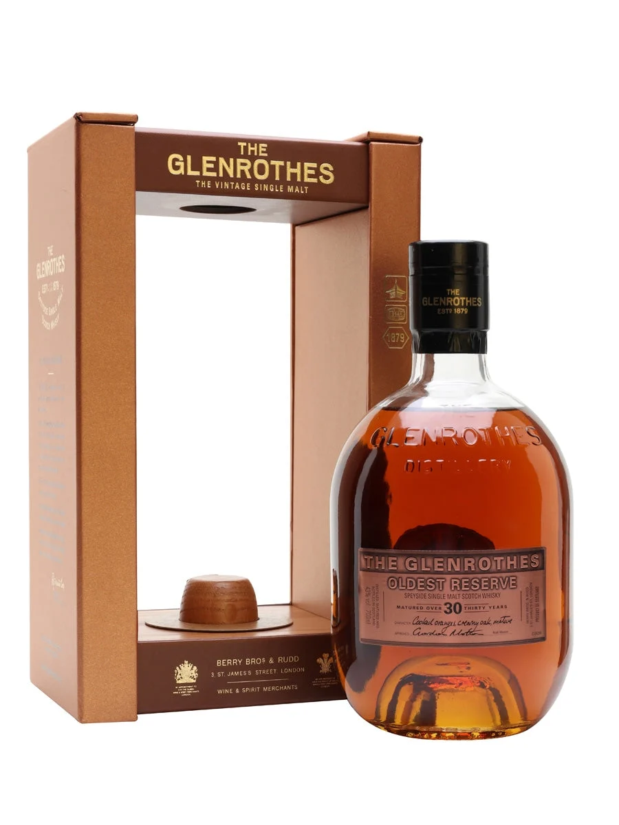 Glenrothes 30 Year Old Oldest Reserve Speyside Single Malt Scotch Whisky | 700ML - Whiskey