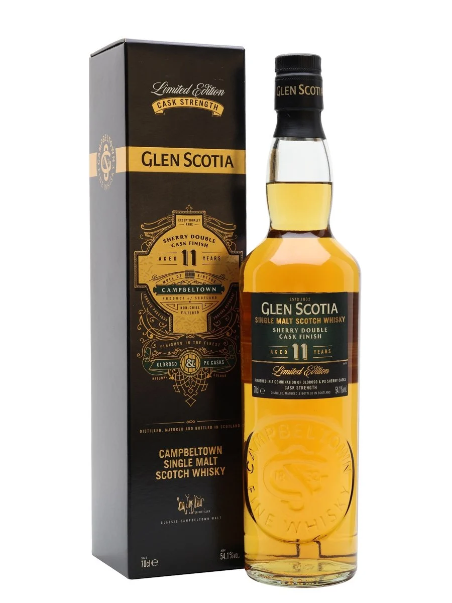 Glen Scotia 11 Year Old Sherry Double Cask Finish Campbeltown Single Malt Scotch Whisky | 700ML - Whiskey