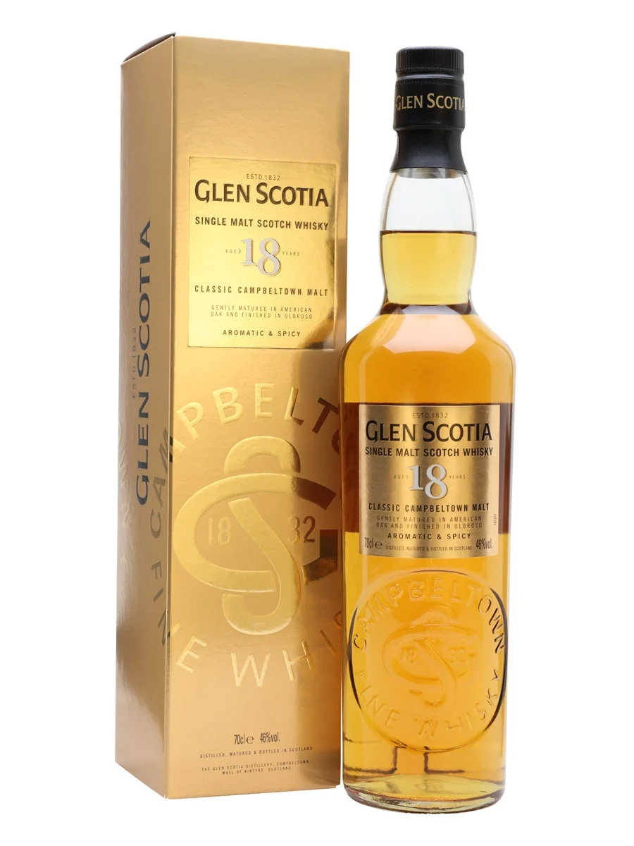 Glen Scotia 18 Year Old Campbeltown Single Malt Scotch Whisky | 700ML - Whiskey