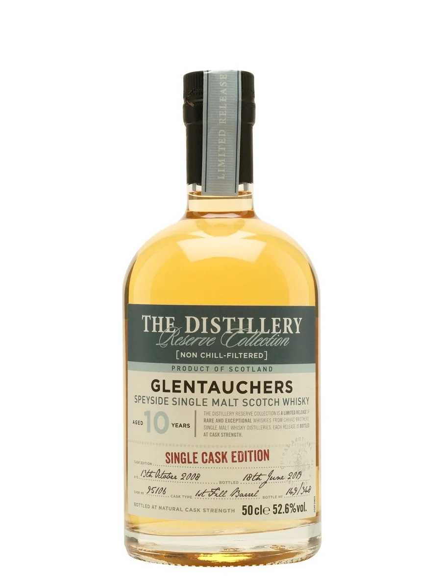 Glentauchers 2008 10 años Edición Destilería Speyside Whisky escocés de malta única | 500ML