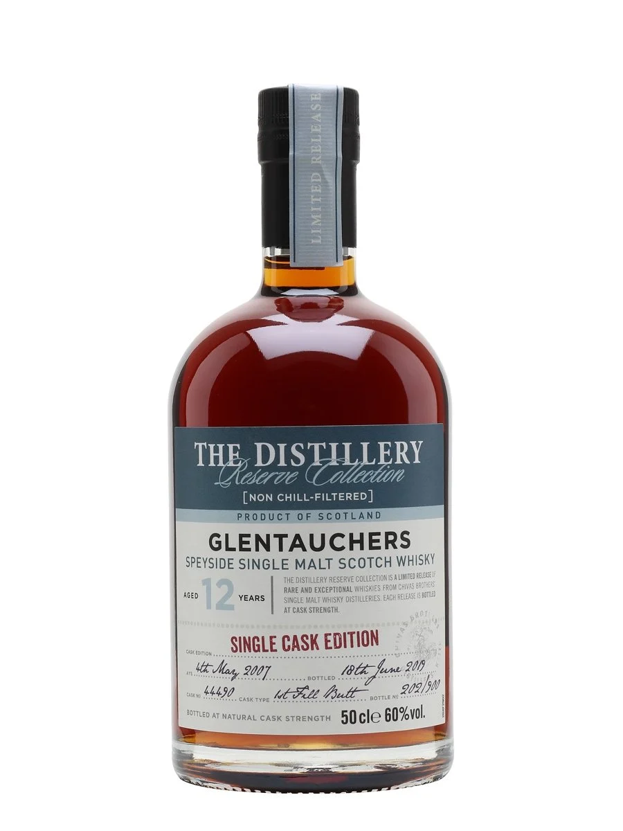 Glentauchers 2007 12 Year Old Sherry Cask Distillery Edition Speyside Single Malt Scotch Whisky | 500ML - Whiskey