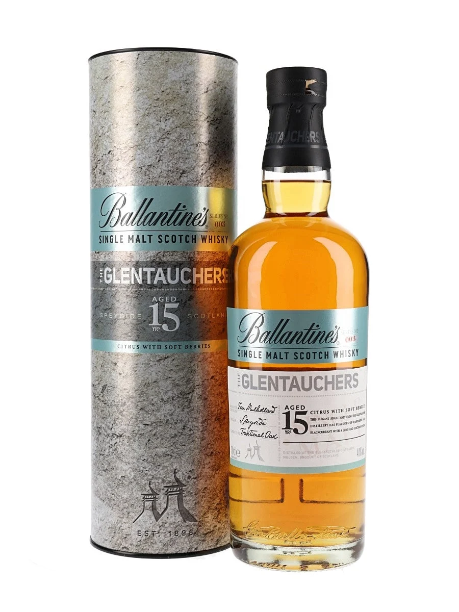 Ballantine's Glentauchers 15 años Whisky escocés de pura malta Speyside | 700ML