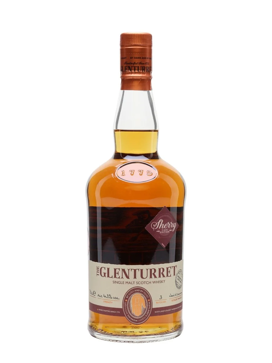 Whisky escocés de pura malta Glenturret Sherry Edition Highland | 700ML