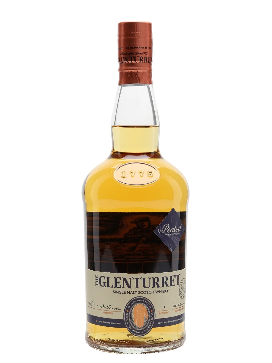 Glenturret Peated Edition Highland Single Malt Scotch Whisky | 700ML - Whiskey