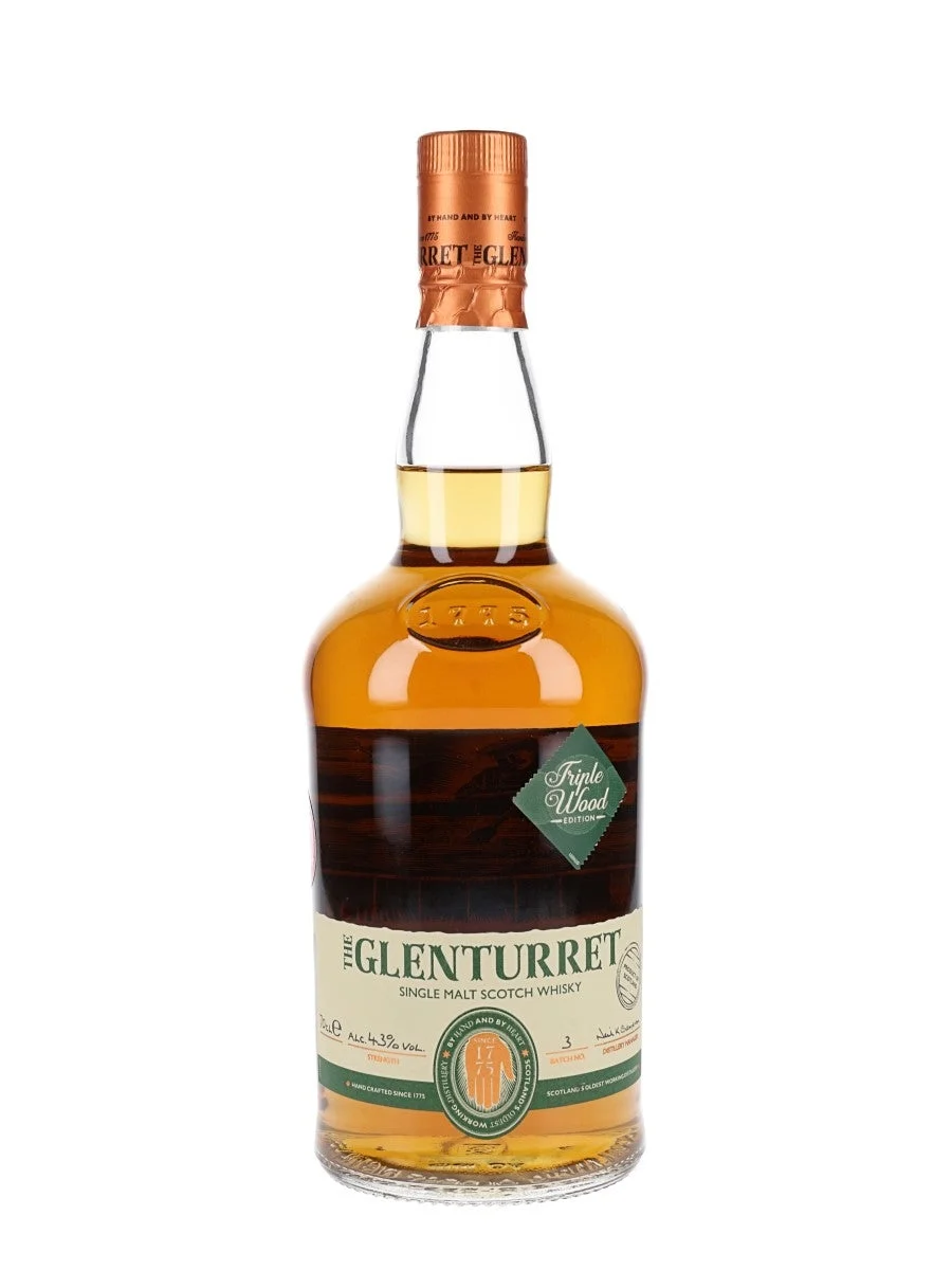 Whisky escocés de pura malta Glenturret Triple Wood Highland | 700ML
