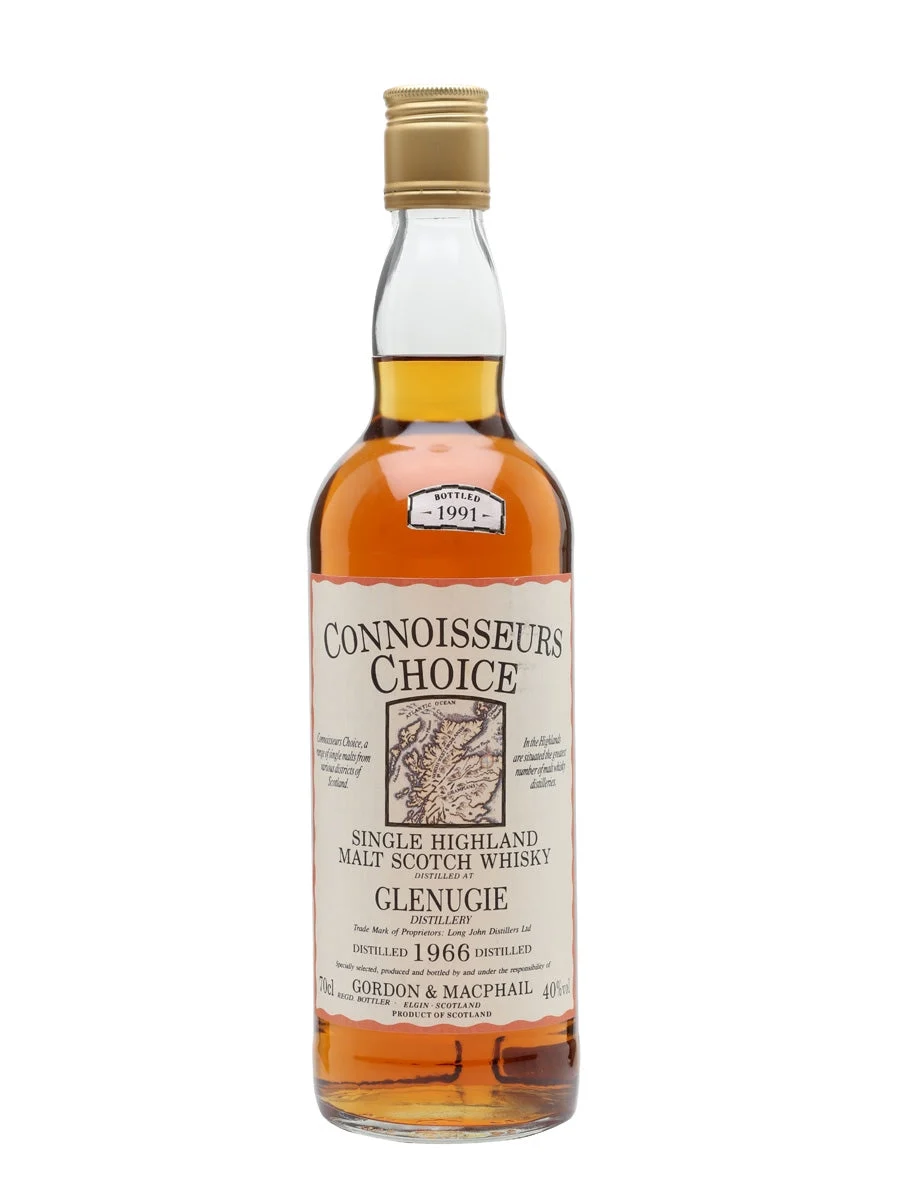 Glenugie 1966 Bot.1991 Connoisseurs Choice Highland Single Malt Scotch Whisky - Whiskey