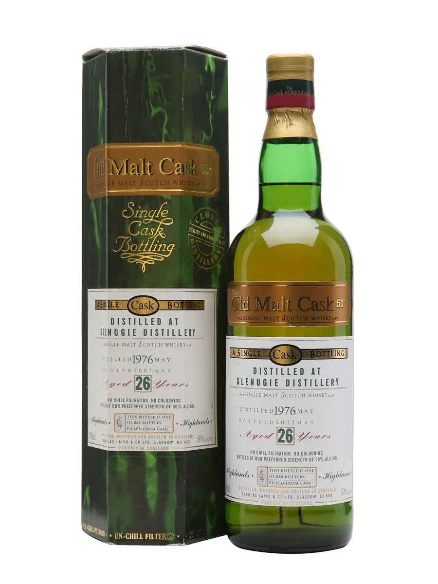 Glenugie 1976 26 Year Old Old Malt Cask Highland Single Malt Scotch Whisky | 700ML - Whiskey