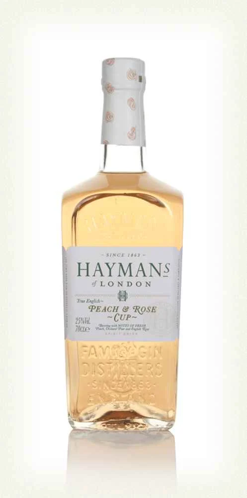 Licor de taza de melocotón y rosa de Hayman's | 700ML
