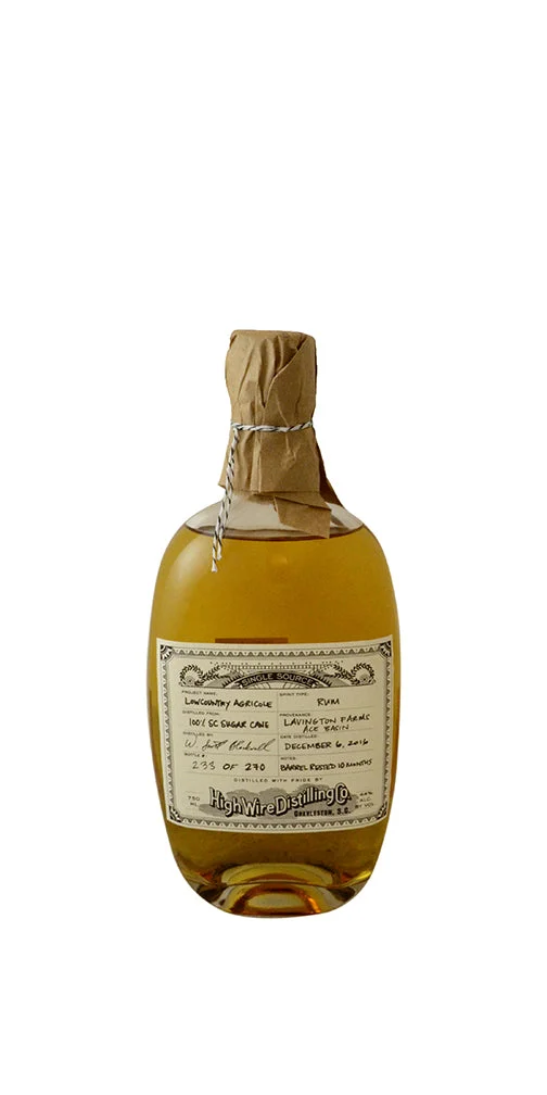 High Wire Distilling Low Country Agricole Rum