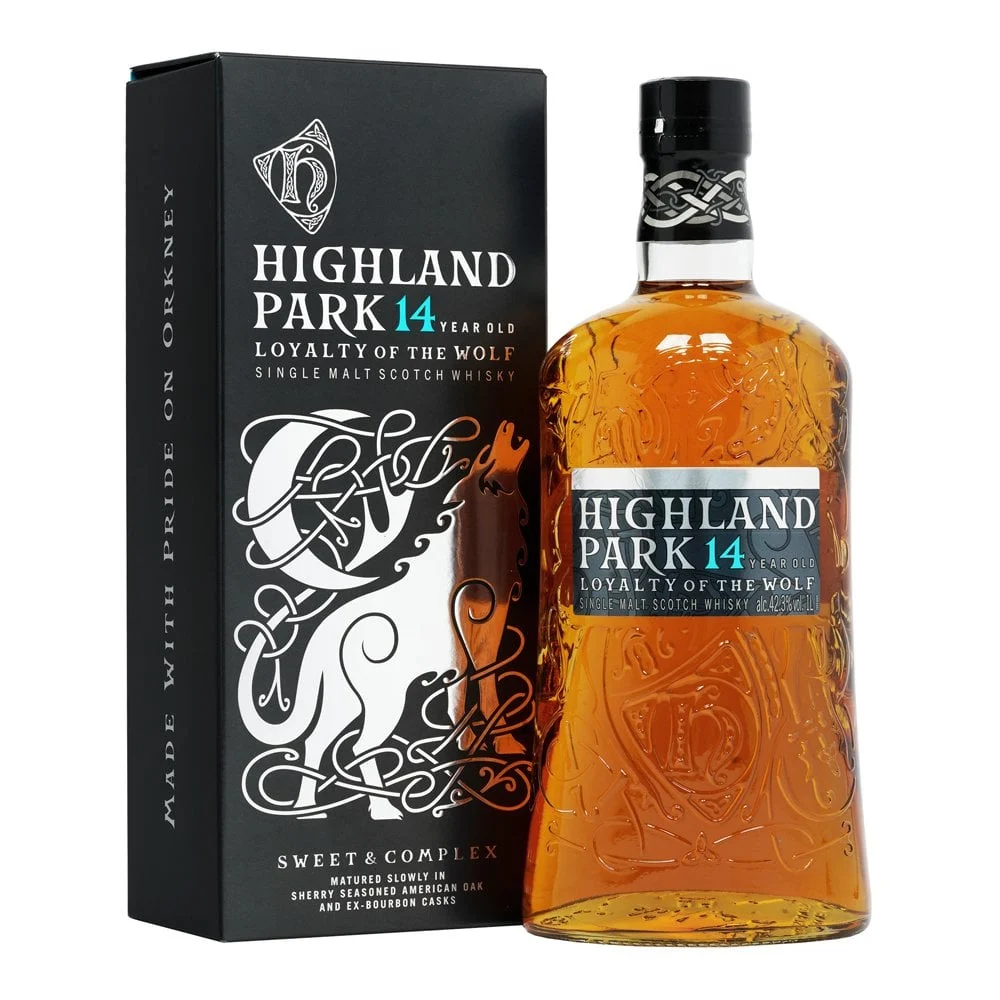 Highland Park 14 Year Old Loyalty Of The Wolf Scotch Whisky - Whiskey