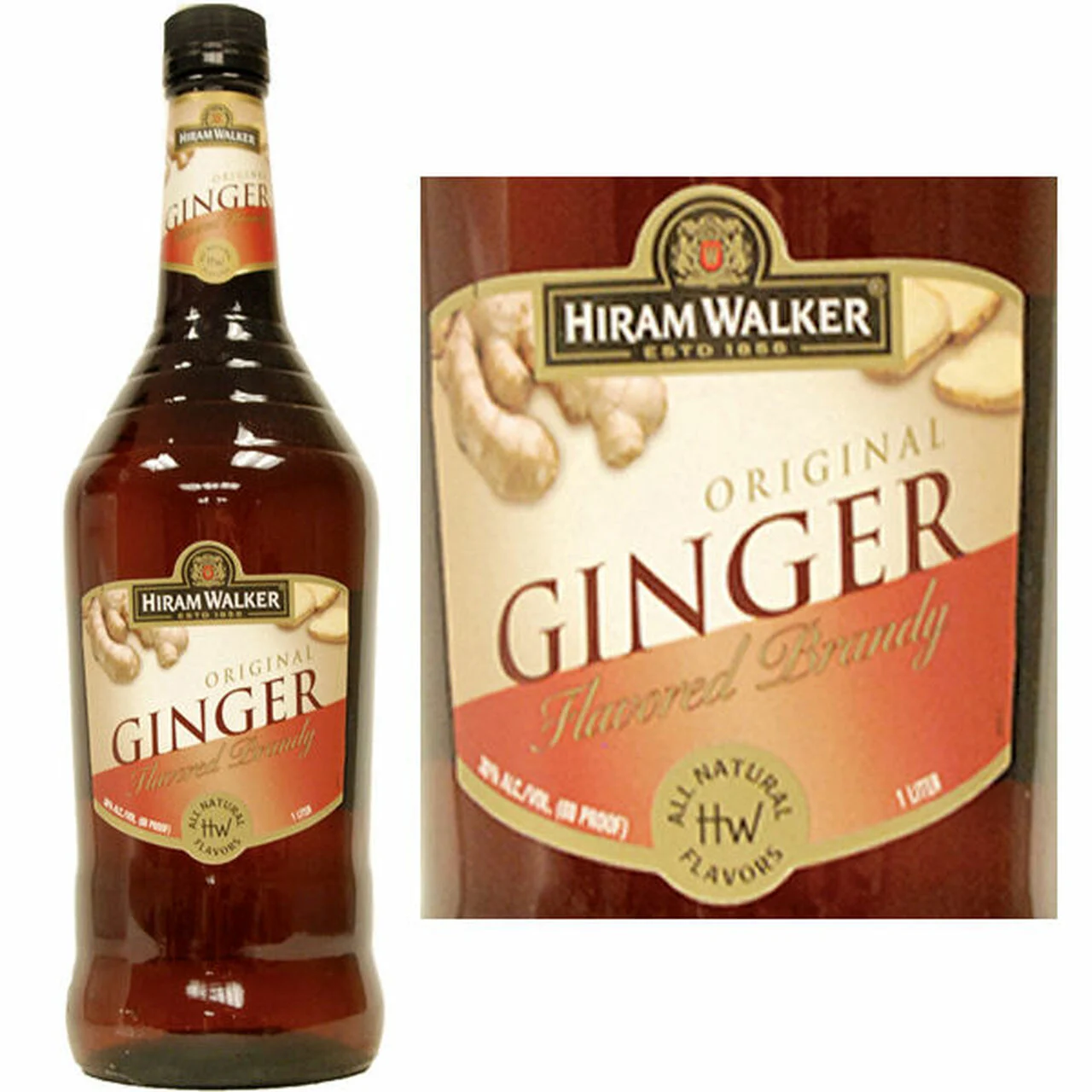 Hiram Walker Ginger Flavored Brandy |1L