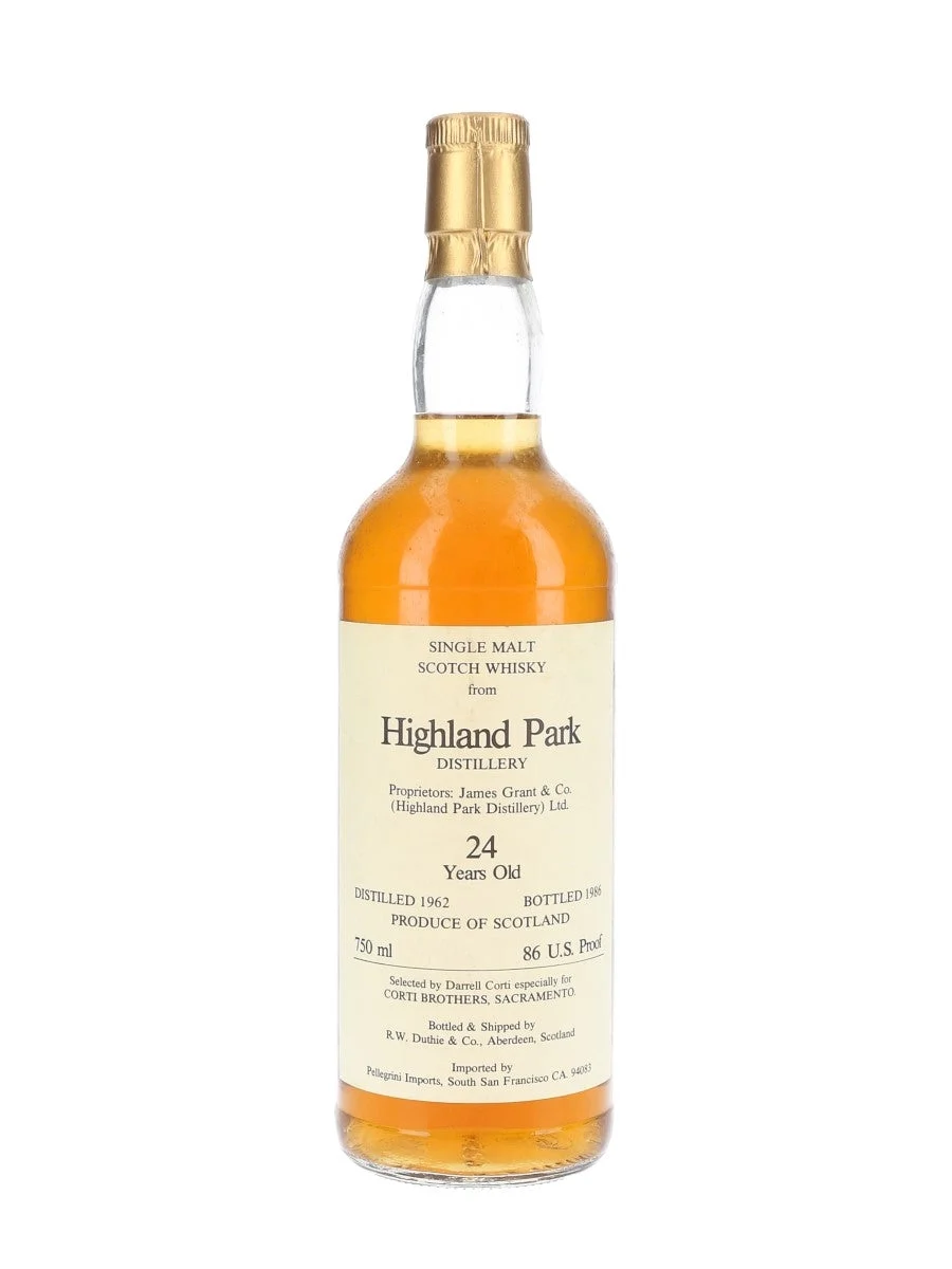 Highland Park 1962 24 años Whisky escocés de pura malta Corti Brothers Island