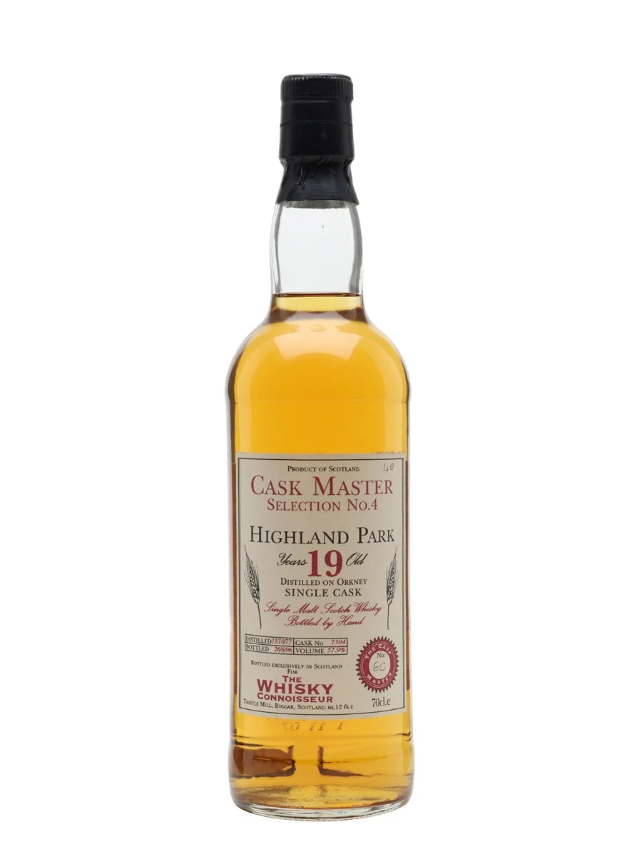 Highland Park 1977 19 Year Old Cask Master Selection Island Single Malt Scotch Whisky | 700ML - Whiskey
