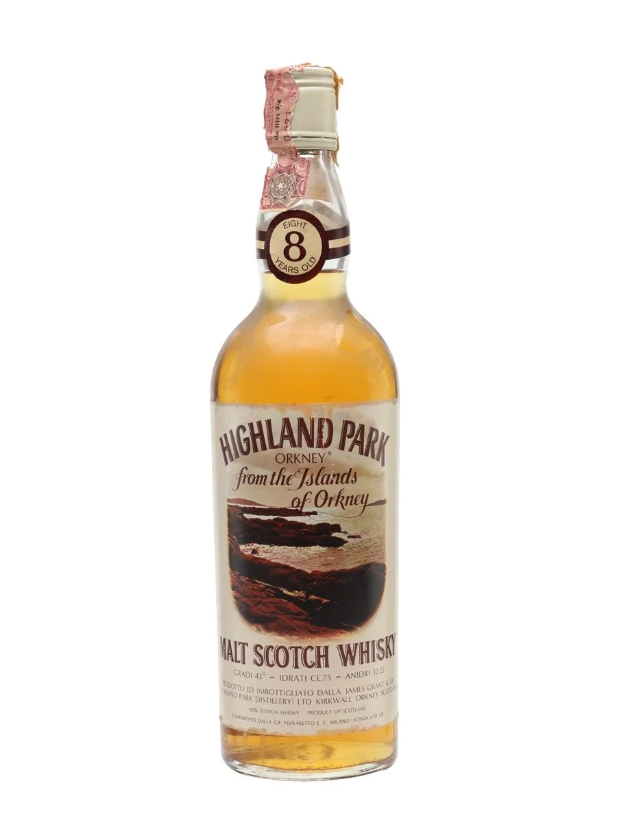 Highland Park 8 años Bot.1980 Whisky escocés de malta única de isla