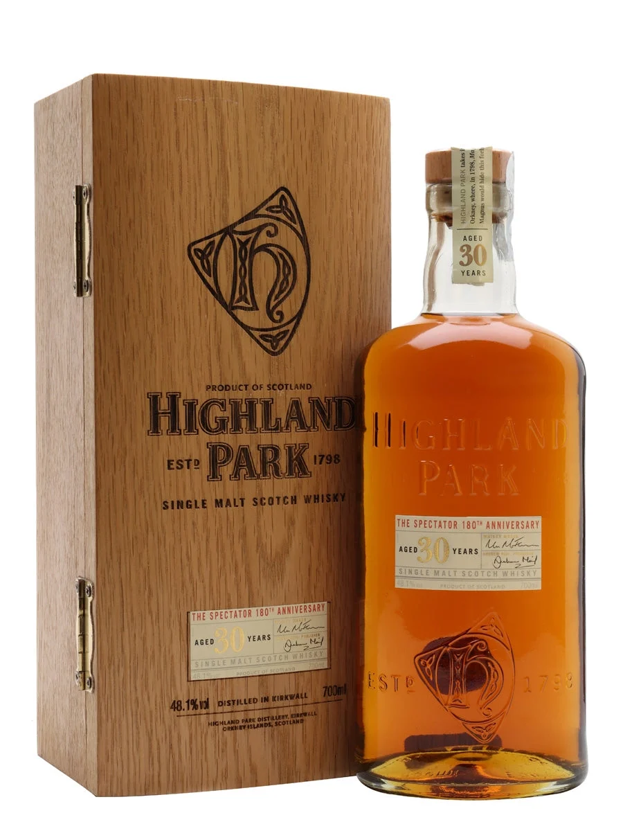 Highland Park 30 Year Old The Spectator 180th Anniversary Island Single Malt Scotch Whisky | 700ML - Whiskey