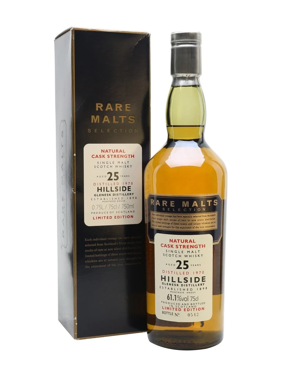 Hillside 1970 25 años Rare Malts Highland Single Malt Whisky escocés