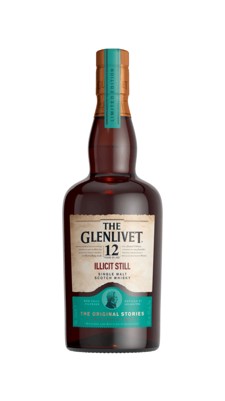Whisky escocés de pura malta sin alcohol ilícito The Glenlivet de 12 años