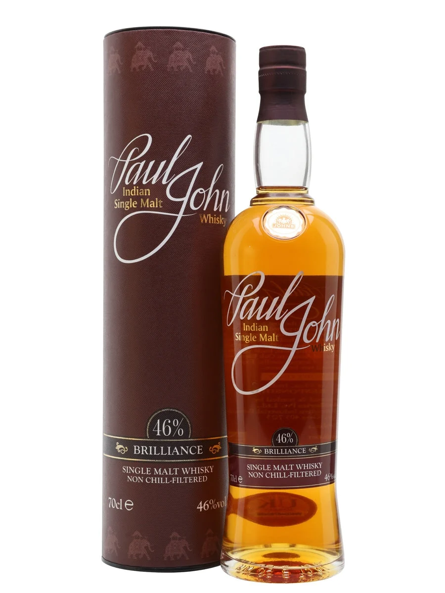 Paul John Brilliance Indian Single Malt Whisky | 700ML - Whiskey
