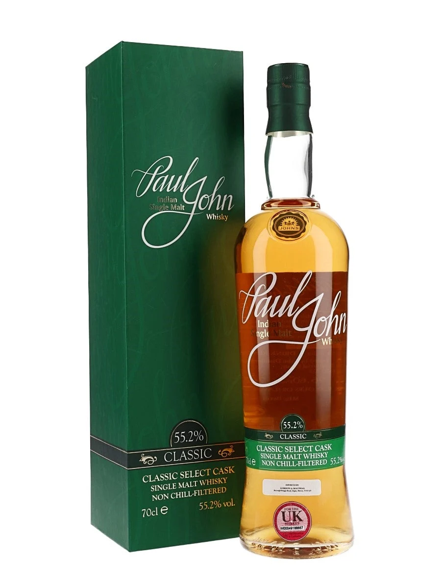 Paul John Classic Select Cask Indian Single Malt Whisky - Whiskey