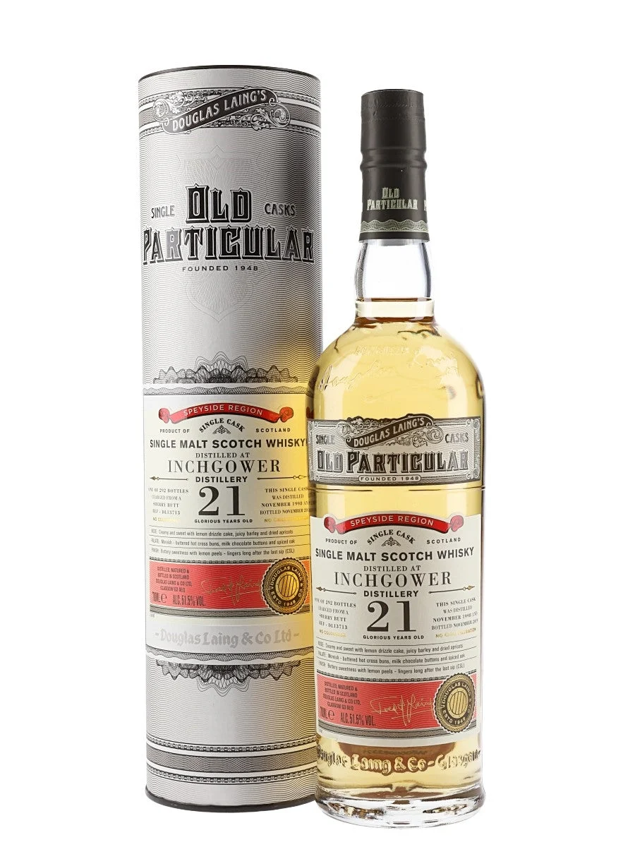 Inchgower 1998 21 Year Old Old Particular Speyside Single Malt Scotch Whisky | 700ML - Whiskey