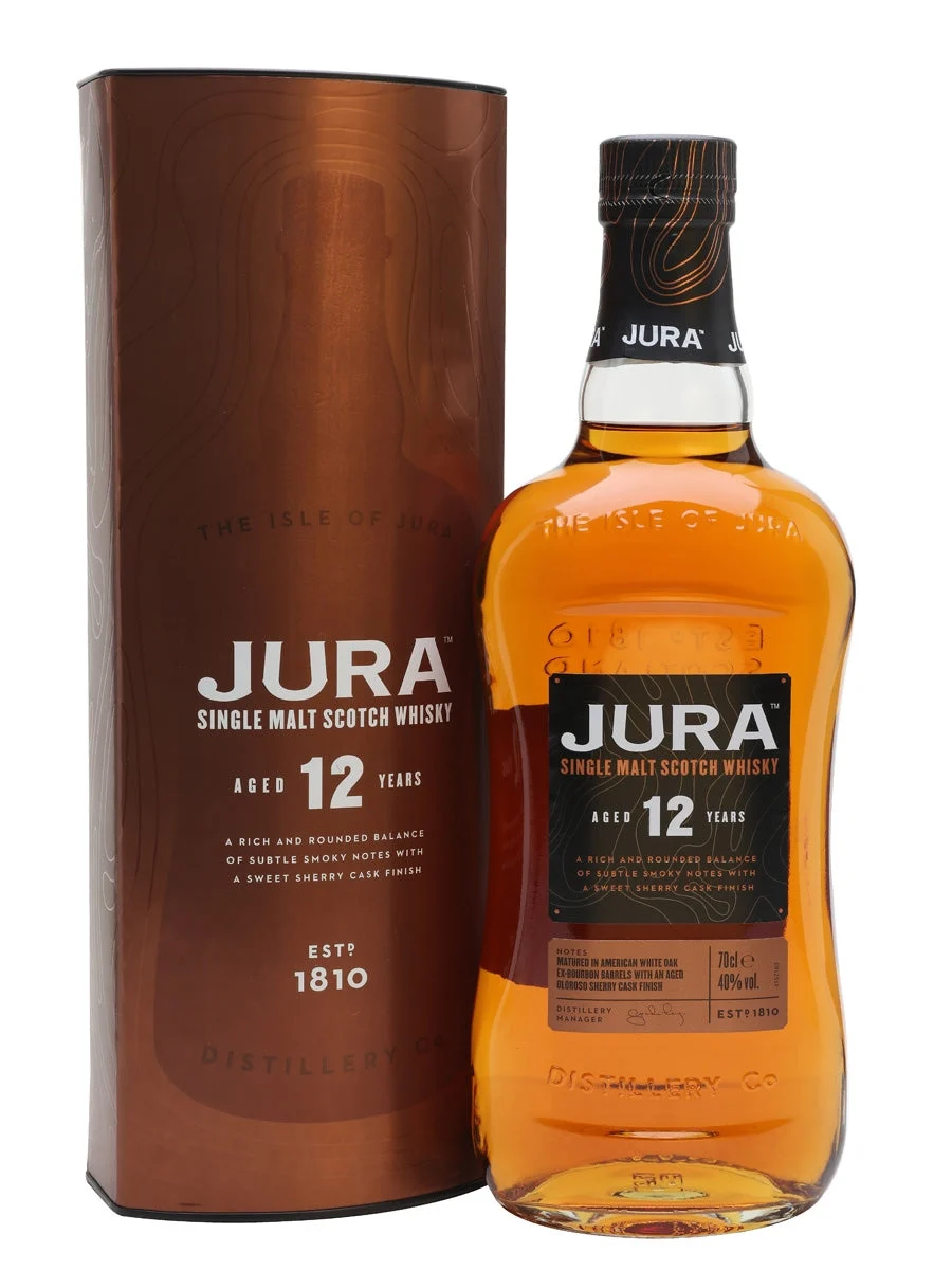 Jura 12 Year Old Island Single Malt Scotch Whisky | 700ML - Whiskey