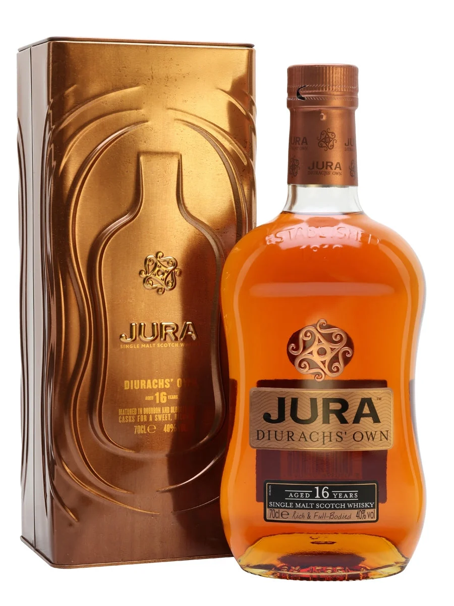 Jura 16 Year Old Diurachs' Own Island Single Malt Scotch Whisky - Whiskey